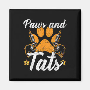 Imán Paws Y Tats Tattoo Tattoo Lover Tattoooing Dog Ow