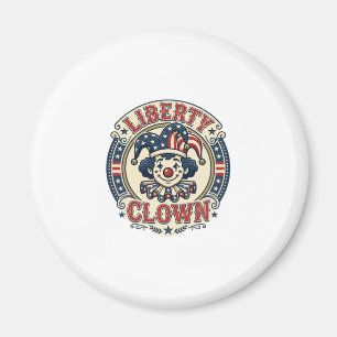 Imán Payaso de la Libertad Patriótico Patriótico Clownc