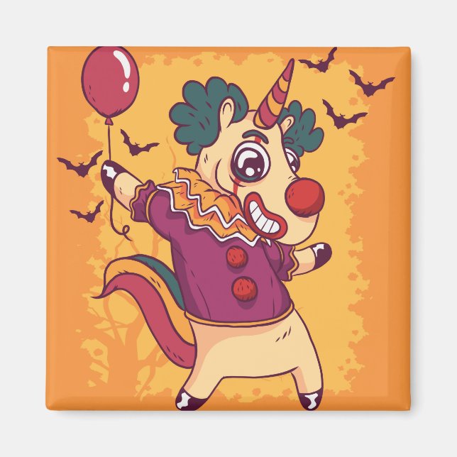 Imán Payaso de Unicorn (Frente)