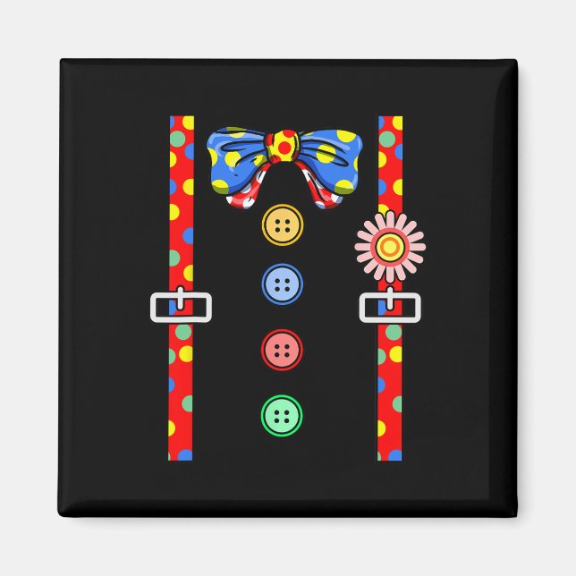 Imán Payaso disstume Halloween (Frente)