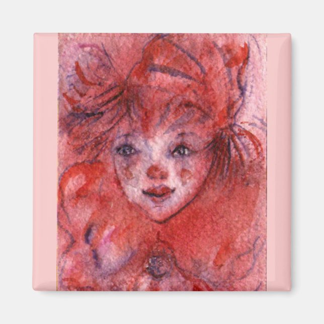 IMÁN PAYASO ROJO PEQUEÑO (Frente)