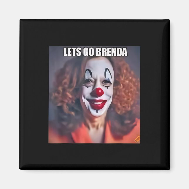 Imán Payaso vamos Brenda (Frente)
