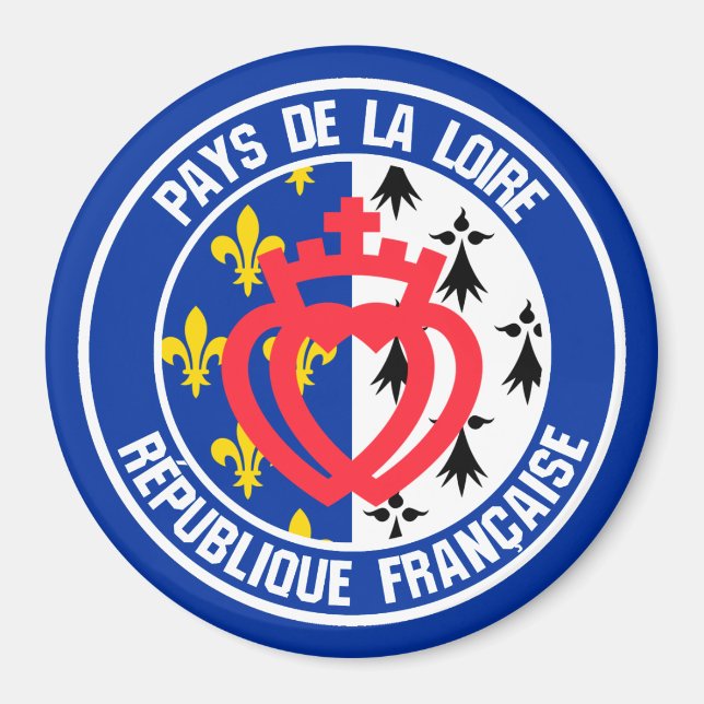 Imán Pays de la Loire Round Emblem (Frente)