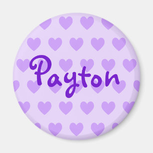 Imán Payton en morado