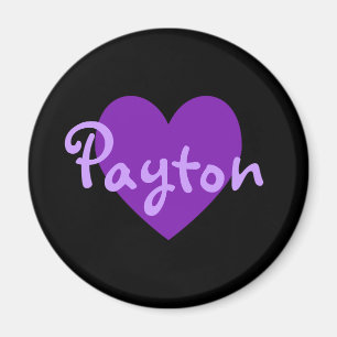 Imán Payton en morado