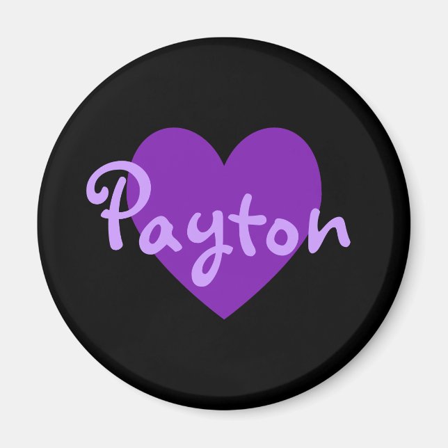 Imán Payton en morado (Frente)