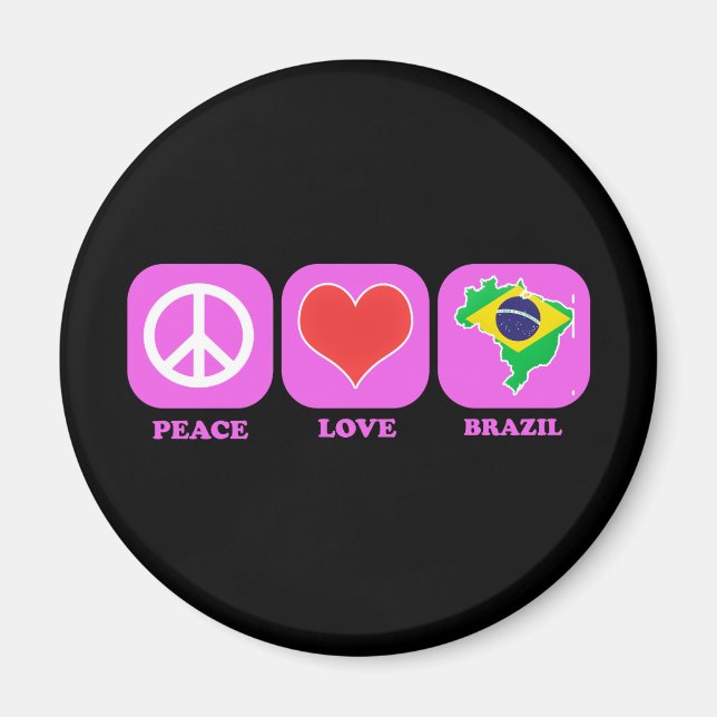 Imán Paz Amar Brasil (Frente)