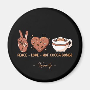 Imán Paz, amor, bombas calientes de cacao - vacaciones 