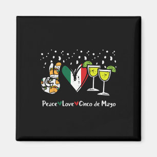 Imán Paz Amor Cinco De Mayo Fiesta Fiesta Mujer Mexican