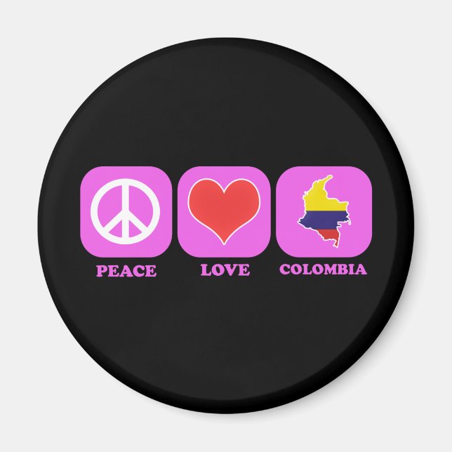 Imán Paz Amor Colombia (Frente)
