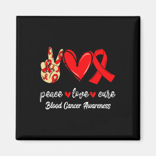 Imán Paz Amor Cura Cáncer de Sangre Cinta Roja Concienc