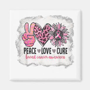 Imán Paz Amor Cura Cura Cáncer de Mama Sensibilización 