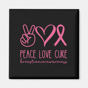 Imán Paz Amor Cure Cinta Rosa Guerrera Cáncer de Mama