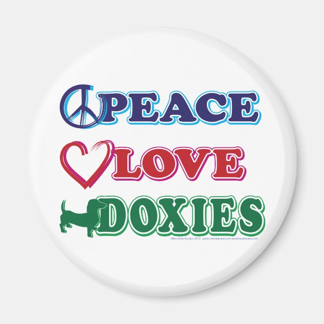 Imán Paz-Amor-Doxies-Dachsund (Frente)