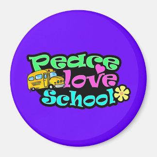 Imán Paz, amor, escuela; retro
