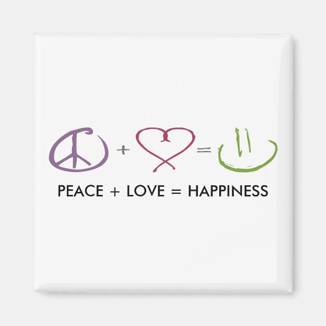 Imán Paz + Amor = Felicidad (Frente)