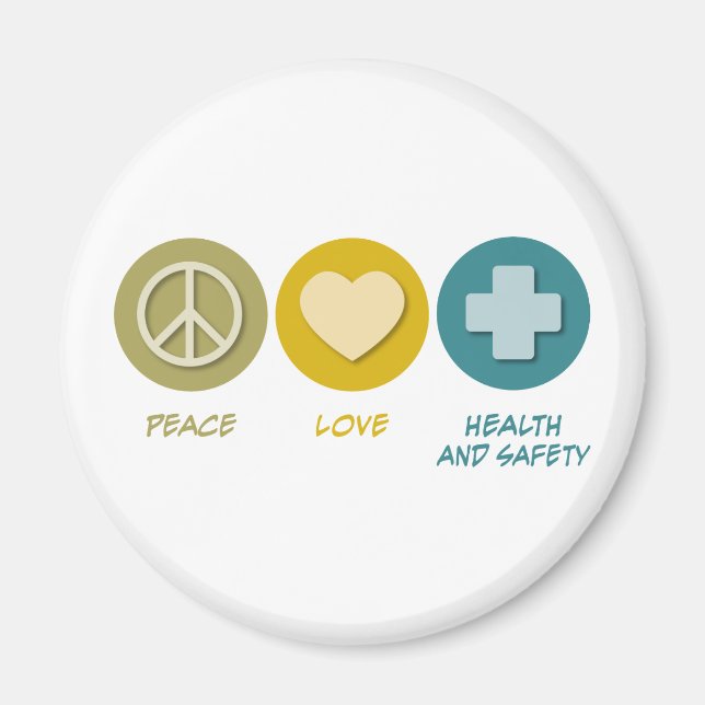 Imán Paz Amor Salud y Seguridad (Frente)