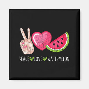 Imán Paz Amor Sandía Divertido Verano Amante De La Frut