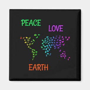Imán Paz Amor Tierra Planeta Verde Naturaleza Proteger