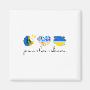 Imán Paz Amor Ucrania Colores de la Bandera Ucraniana U