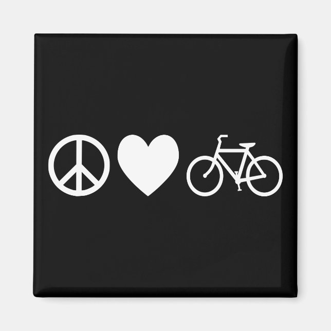 Imán Paz Amor y Bicicletas (Frente)