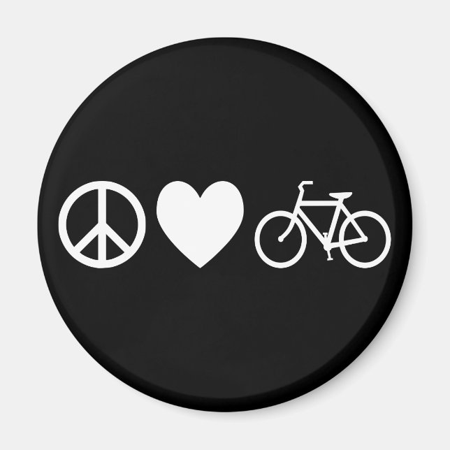 Imán Paz Amor y Bicicletas (Frente)