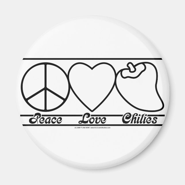 Imán Paz Amor y Chilies (Frente)