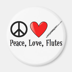 Imán Paz, amor, y flautas