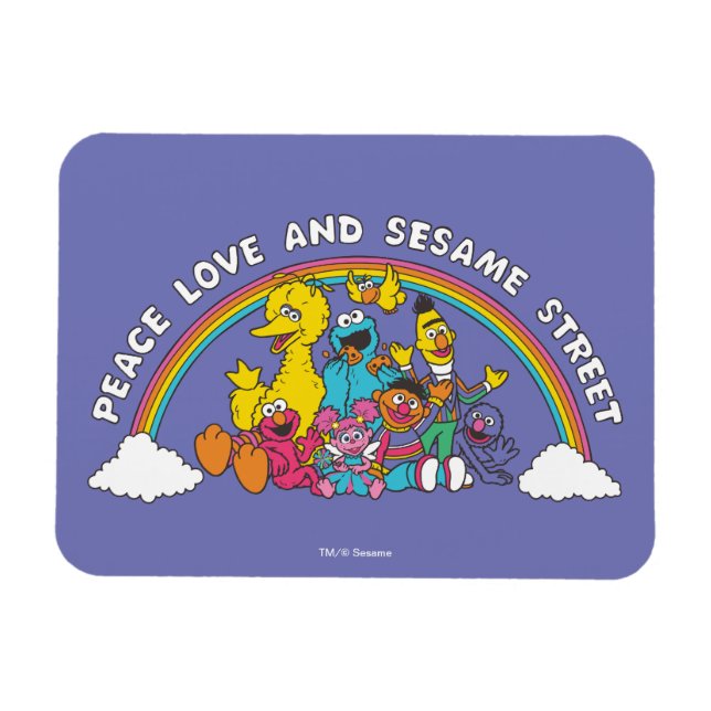 Imán Paz, amor y Plaza Sésamo (Horizontal)