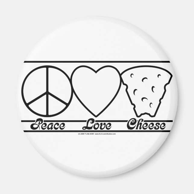 Imán Paz Amor y Queso (Frente)