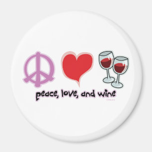 Imán Paz, amor, y vino
