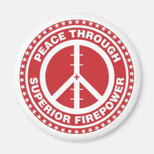 Imán Paz con la potencia de fuego superior - rojo
