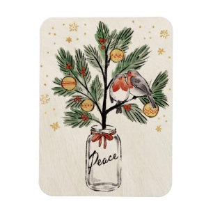 Imán Paz de los Lovebirds del navidad