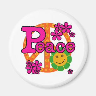 Imán paz del estilo 60s