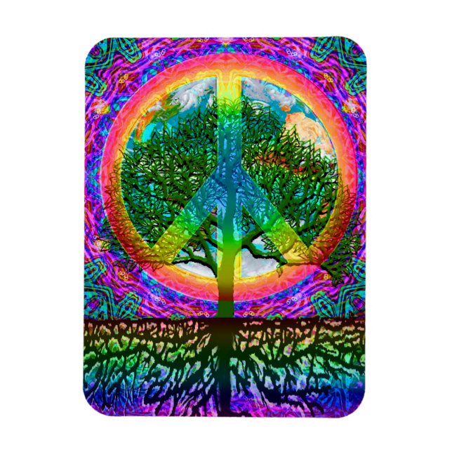 Imán Paz en el árbol de la vida (Vertical)