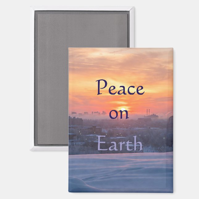 Imán Paz en la Tierra  (Anverso/Reverso)