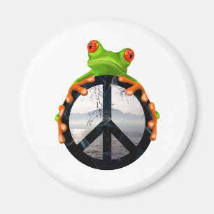 Imán paz frog1