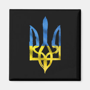 Imán Paz para Ucrania Apoyo de tridentes de origen ucra