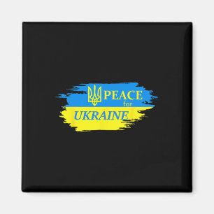 Imán Paz para Ucrania Bandera de Ucrania Logo de Ucrani