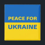 Imán Paz para Ucrania Bandera Ucraniana<br><div class="desc">Paz para Ucrania Bandera Ucraniana</div>