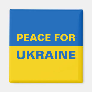 Imán Paz para Ucrania Bandera Ucraniana