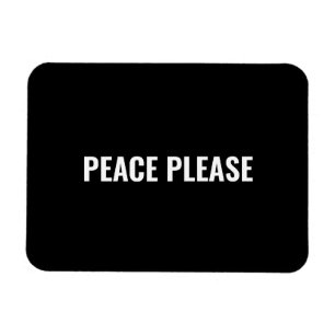 Imán Paz, por favor, protesta contra la guerra de blanc