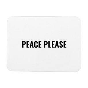 Imán Paz, por favor, protesta contra la guerra de negro