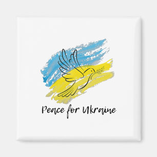 Imán Paz por Ucrania Solidaridad Paz Corazón Ucraniano