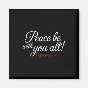 Imán Paz Sea Con Todos Ustedes Cita Del Papa Leo Xiv