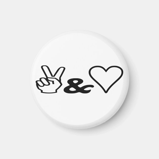 Imán Paz y amor (Frente)