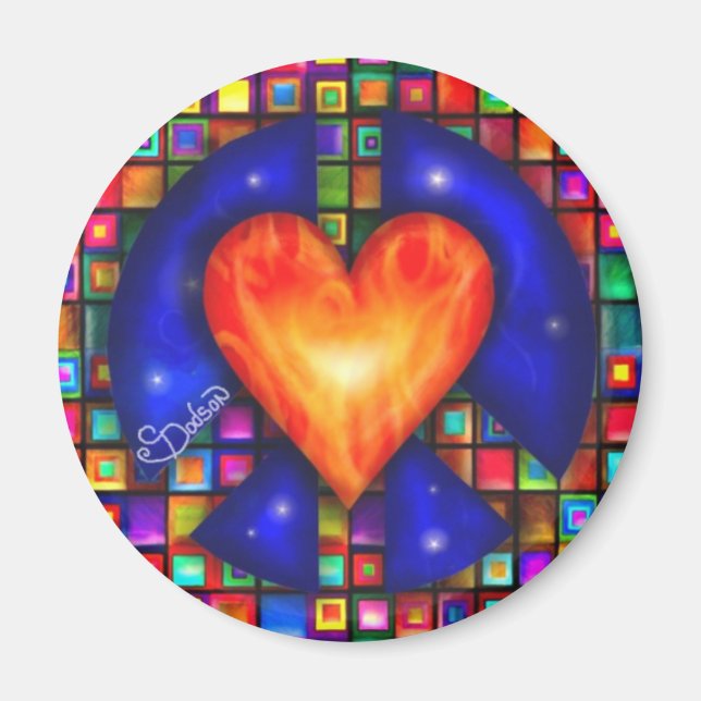 Imán Paz y amor (Frente)