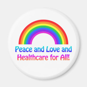 Imán Paz y amor y salud para todos el arcoiris