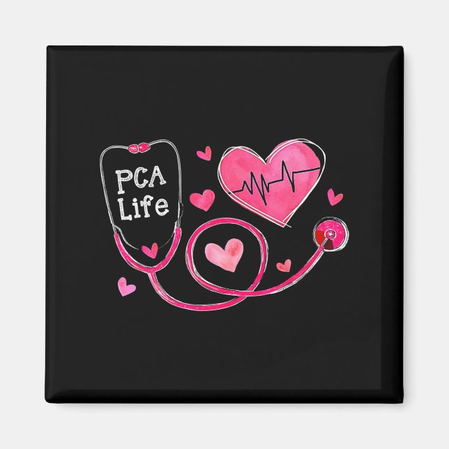 Imán Pca Life Valentine Heart Stethoscope  (Frente)