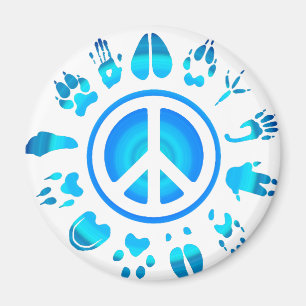 Imán peace4 peludo